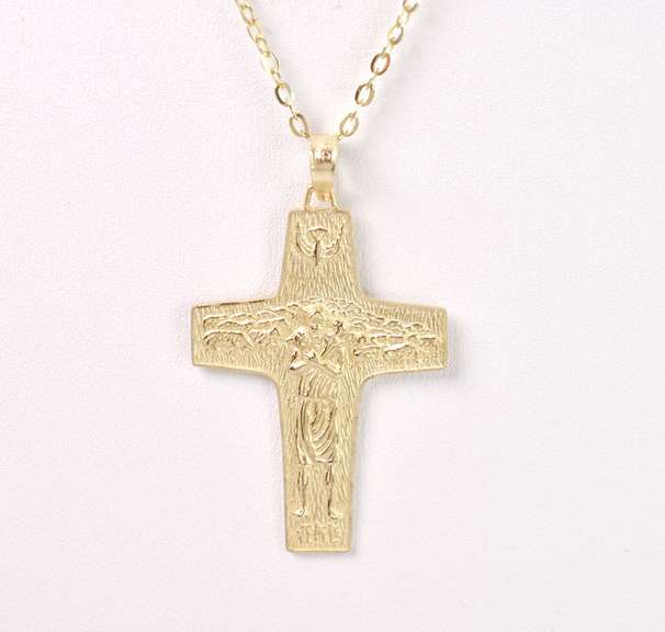 Unique Cross Pendant in Yellow Gold