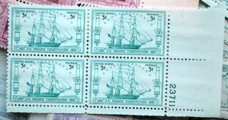200 3 Cent Mint US Plate Blocks $24 Face Value
