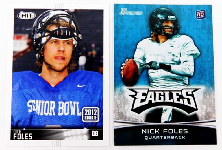 2 Nick Foles 2012 Rookie Football Cards