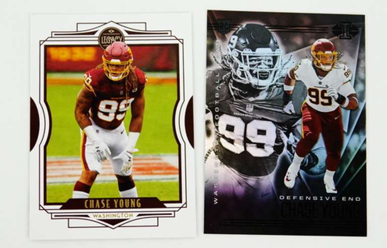 2 Chase Young Football Cards