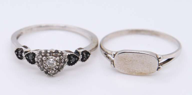 Lot of 2 Sterling Silver Rings