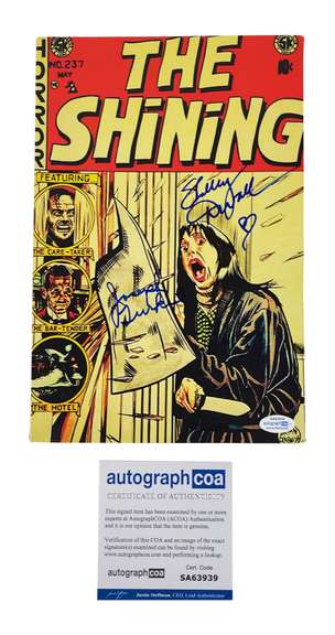 Shelley Duvall Joe Turkel Signed RARE The Shining 12x18 Comic Photo Canvas ACOA