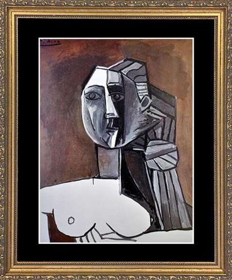 Vintage Pablo Picasso, Buste de Femme