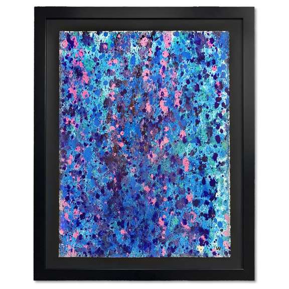 Wyland, "Untitled" Framed Original Watercolor Painting Hand Signed with Letter of Authenticity.