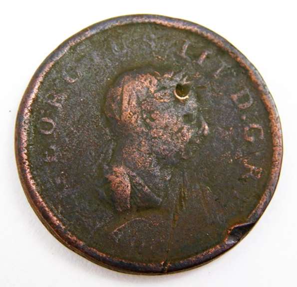 1806 Georgius III Great Britain 1/2 Cent Coin