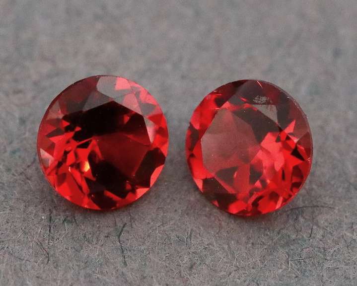 Rich open color 1.31ct pair of Mozambique Garnets