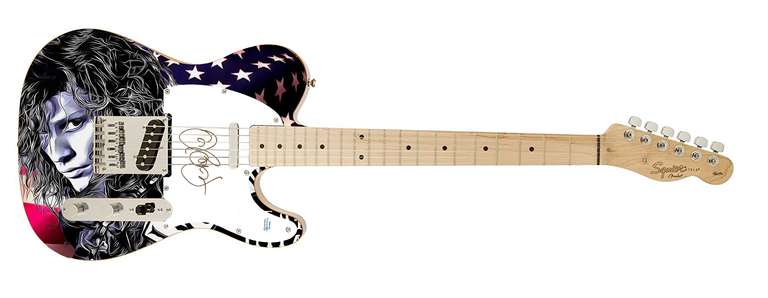 Jon Bon Jovi Autographed Signed Fender Telecaster Photo Graphics Guitar ACOA