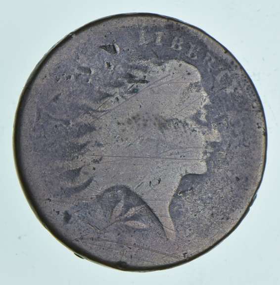 1793 Flowing Hair Large Cent - Wreath Reverse