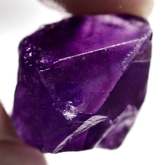 Large 24.57ct untreated uncut Amethyst