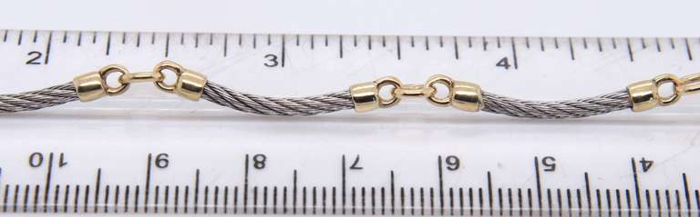 Lovely Gold and Stainless Steel Bracelet