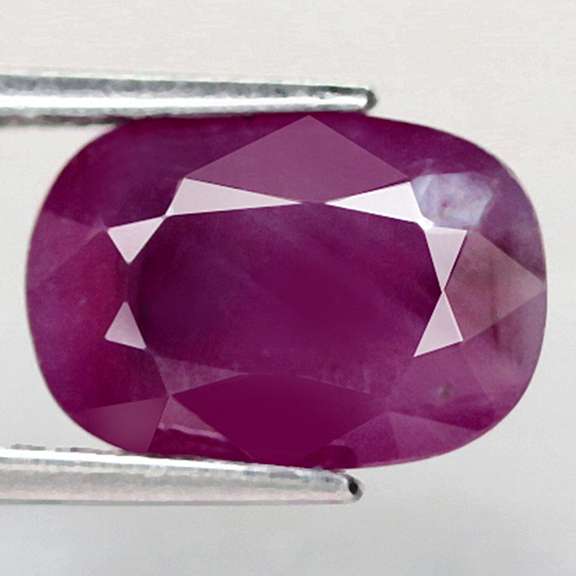Stunning violet red 3.66ct unheated Ruby