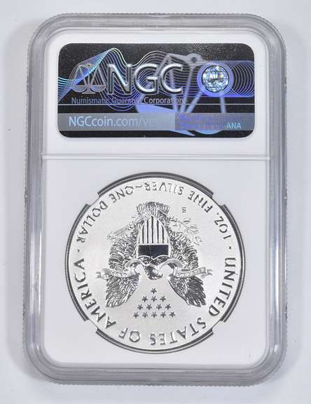PF70 Enhanced Finish 2019-S American Silver Eagle - Graded NGC