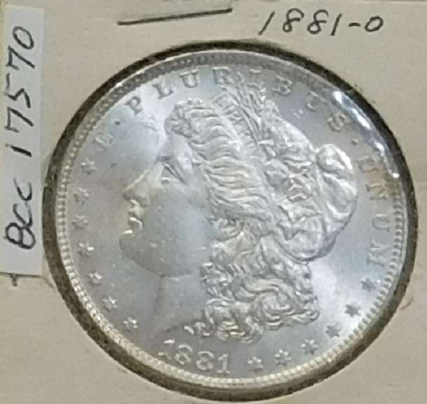 1881-O Morgan Dol  Unc very nice