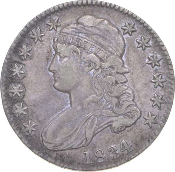 1834 Capped Bust Half Dollar - O-103 Large Date