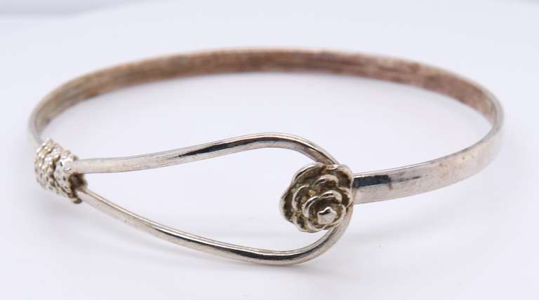 Vintage Sterling Silver Bangle Bracelet