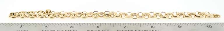 Beautiful puffed mariner 14kt gold chain