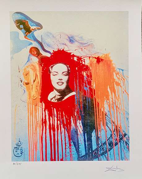 Salvador Dali, Marilyn Monroe Mao