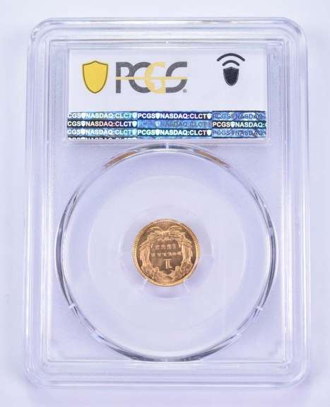 MS65 1882 $1 Indian Princess Head Gold Dollar Piece CAC - Graded PCGS