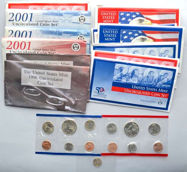 2 Each 1996 2001- 2003 US Mint Sets