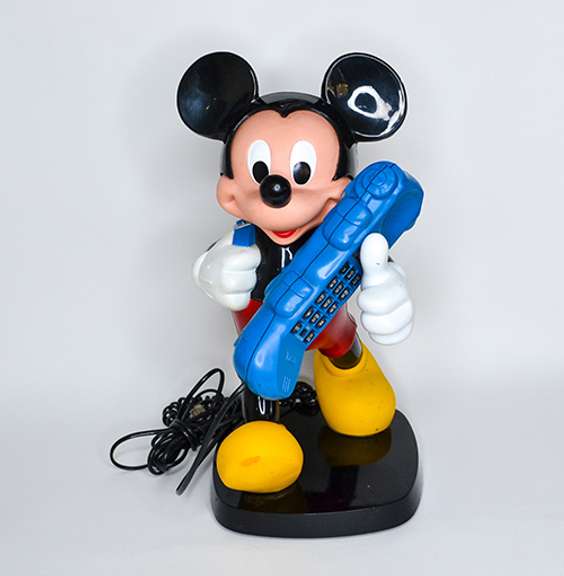 Collectible Vintage Mickey Mouse With Backpack Landline Phone by the Walt Disney Co., Working Condition