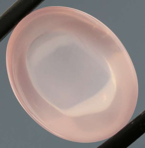 Glowing! 13.11ct powder pink Rose Quartz cabochon