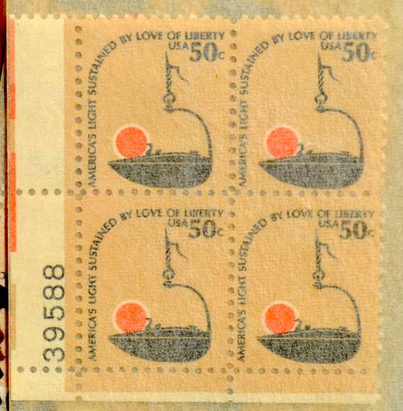 10 50 Cent Mint US Plate Blocks