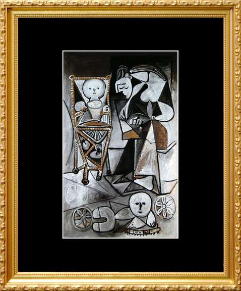 Pablo Picasso, Woman Drwaing Surrounded By Her Children