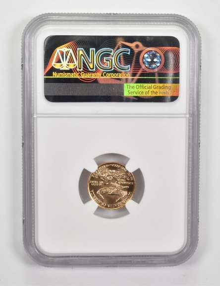 MS70 1987 $5 American Gold Eagle - Graded NGC
