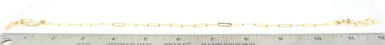 Exquisite 14kt solid gold chain link necklace