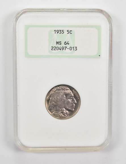 MS64 1935 Indian Head Buffalo Nickel - Graded NGC
