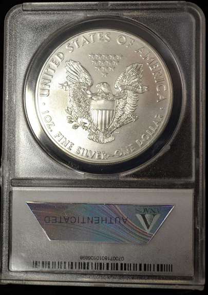 2013 American Silver Eagle ANACS MS70 First Day Of Issue