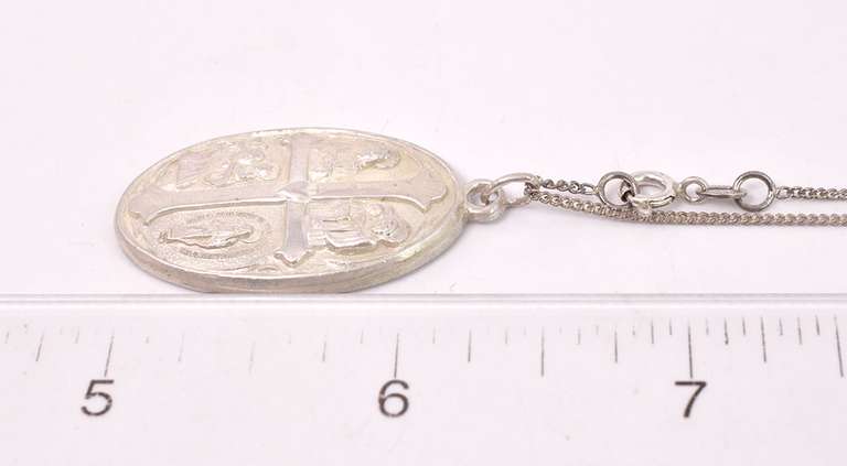 Cross Pendant Necklace in Sterling Silver