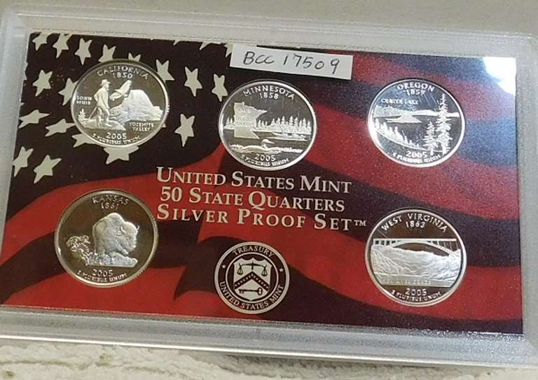 2005 Silver PRF State Qtr Set
