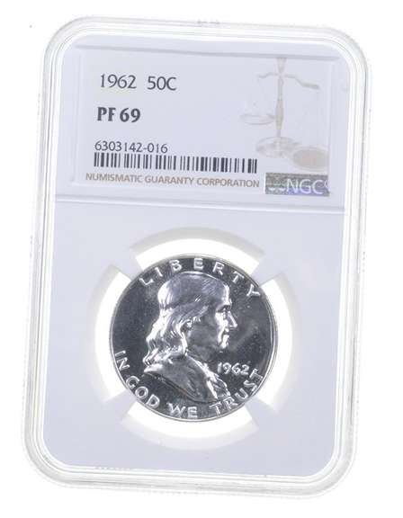 PF69 1962 Franklin Half Dollar - Graded NGC