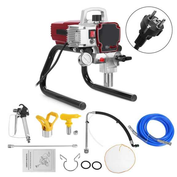 1800W High Pressure Electric Wall Airless Paint Sprayer