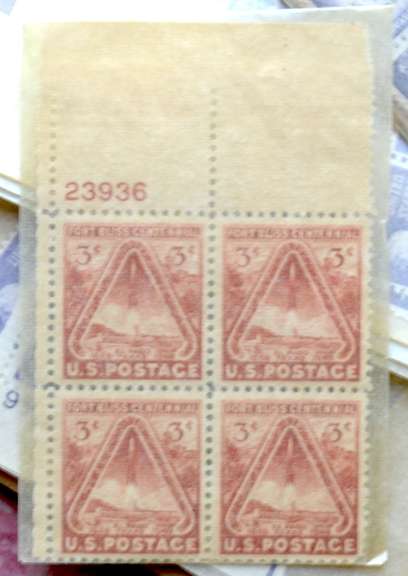 200 3 Cent Mint US Plate Blocks $24 Face Value