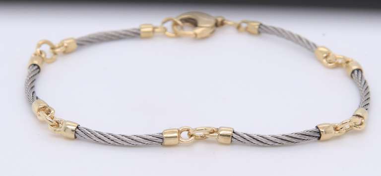 Lovely Gold and Stainless Steel Bracelet