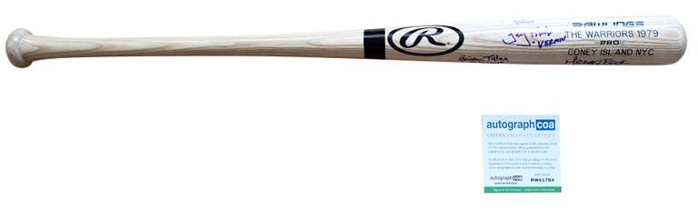 Warriors Cast Autographed X7 Baseball Bat James Remar +6 ACOA