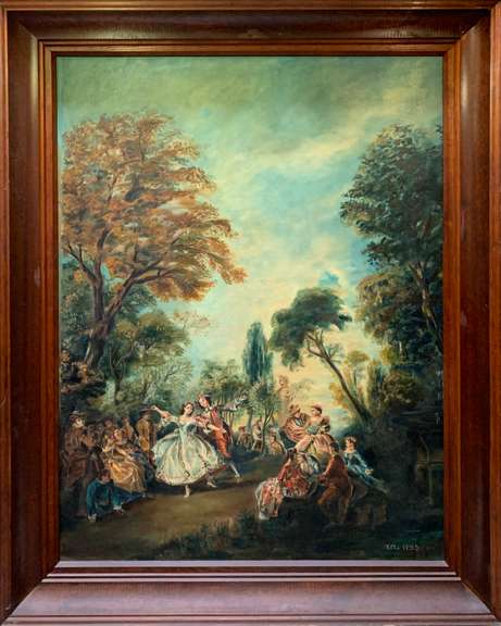 Astonishing Vintage Large Original Oil On Canvas