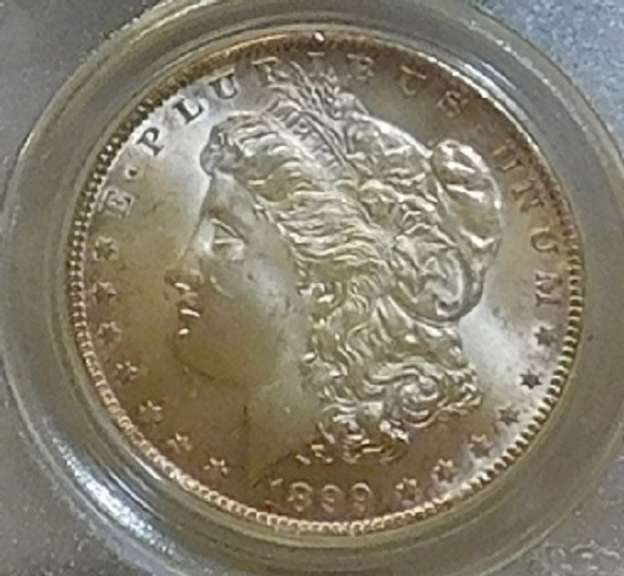 1899-O Morgan Dol PCGS MS-64 color