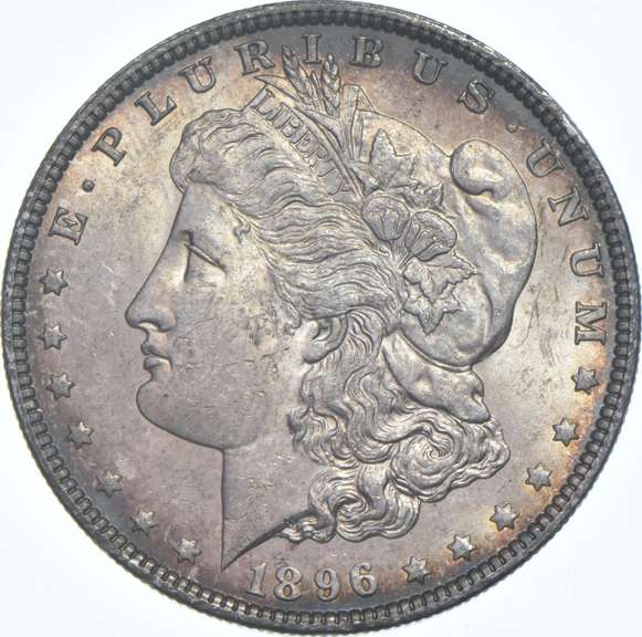 1896 Morgan Silver Dollar - Toned