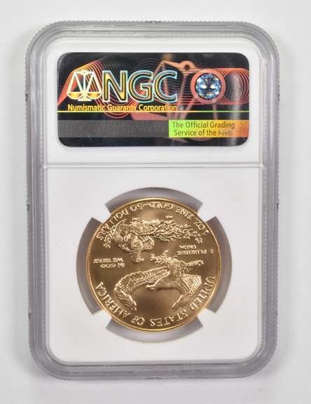 MS70 1989 $50 American Gold Eagle - Graded NGC