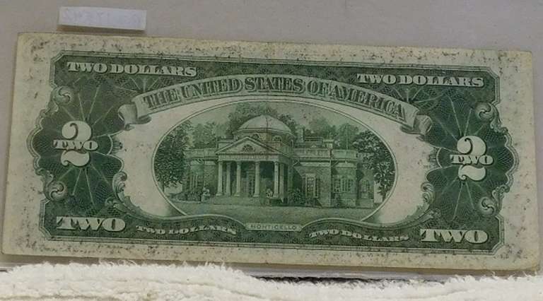 1928-G US Note $2. Red Seal