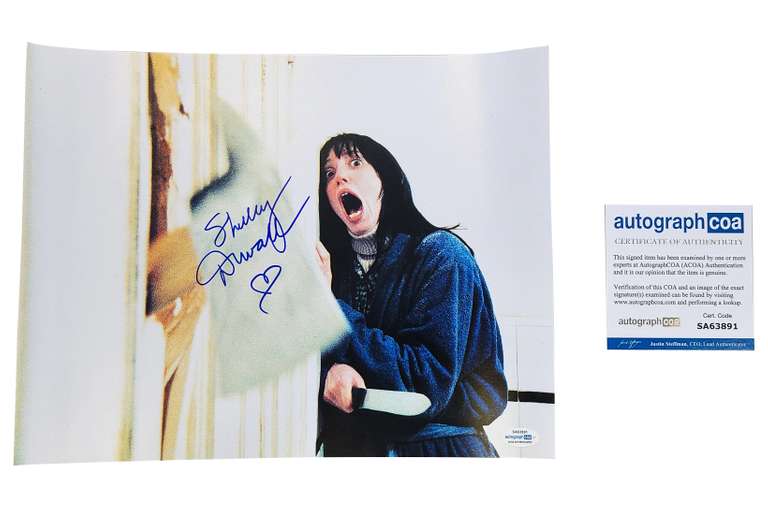 Shelley Duvall Autographed The Shining Here's Johnny Axe 11x14 Photo ACOA