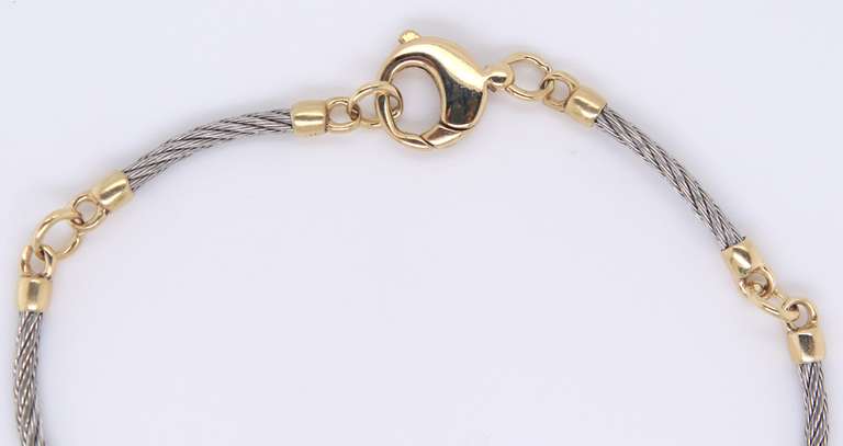 Lovely Gold and Stainless Steel Bracelet