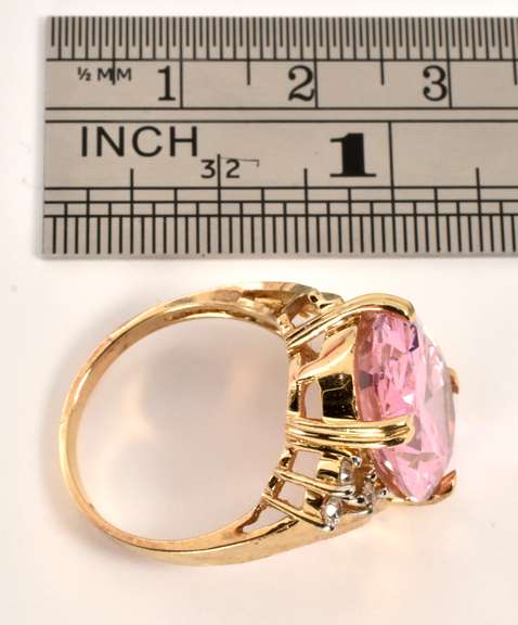 Bold Pink CZ Ring