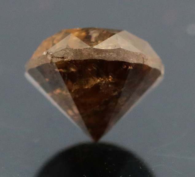 Eye catching .82ct smooth cut chocolate Diamond solitaire