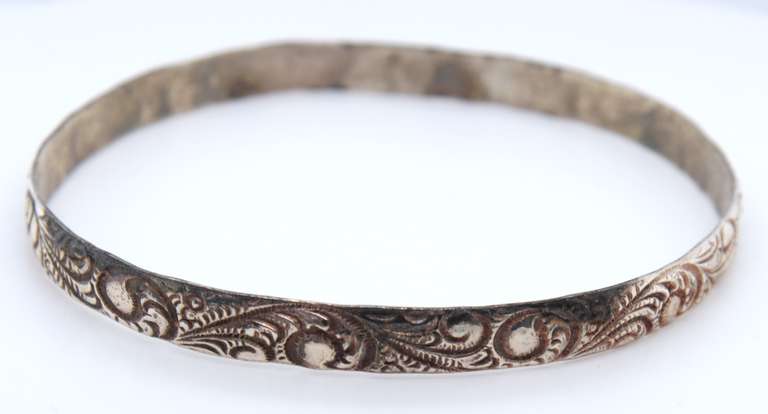 Vintage Sterling Silver Lot of 4 Bangles