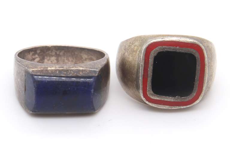 Group Lot of 2 Sterling Silver Rings