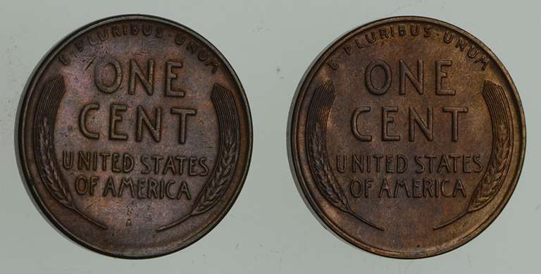 Lot (2) 1931-S Lincoln Wheat Cents